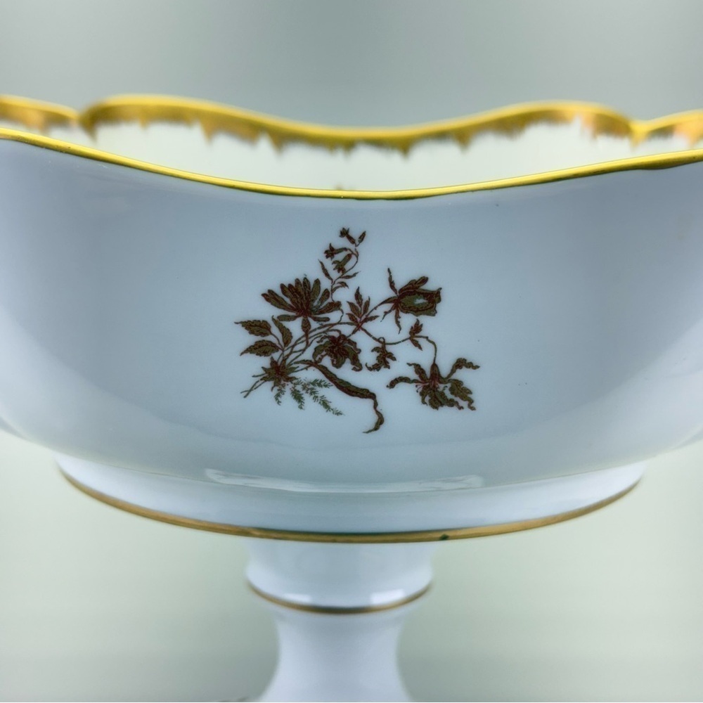 Handpainted French Porcelain Compote - Picture 5 of 10